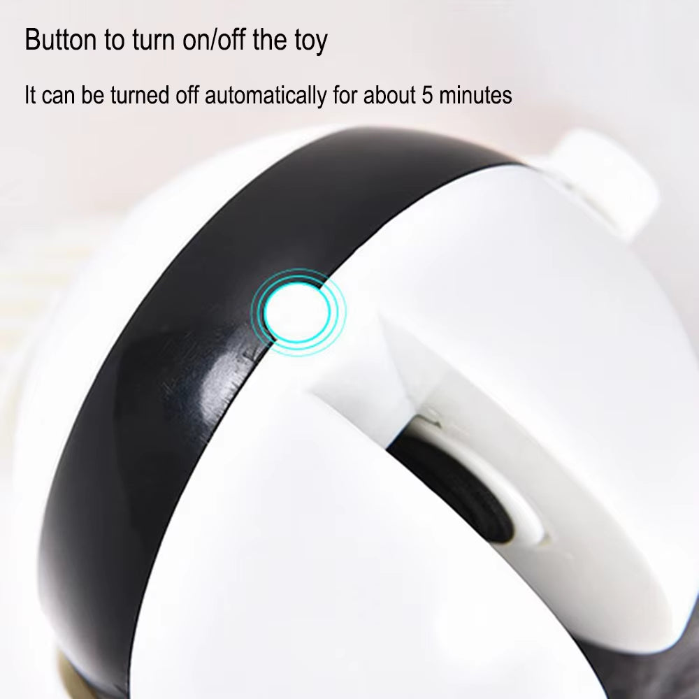 Funny Cat Toy Ball Automatic Teaser Stimulating Toys for Cats Interactive Electric Flutter Rotating Lifting Pet Drapak Dla Kota