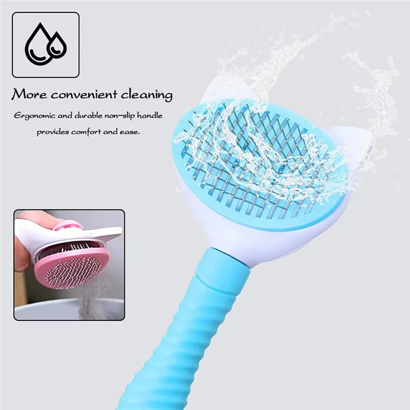 Pet Comb Cat Cleaning Supplies High Quality Self Cleaning Brush Professional Grooming Brush for Dogs, Cats Pets Glove Dog Bath